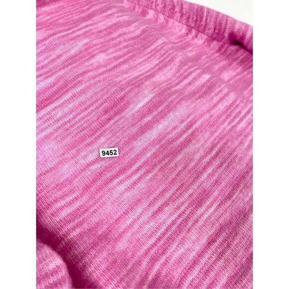 J.Crew Collection Sweater Womens Large Marled Pink Wool Alpaca Tie Sleeve - Picture 9 of 9